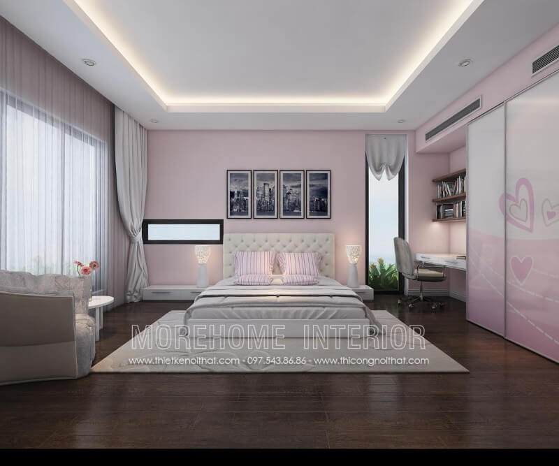 Giường ngủ chung cư gỗ công nghiệp Giường ngủ chung cư gỗ công nghiệp