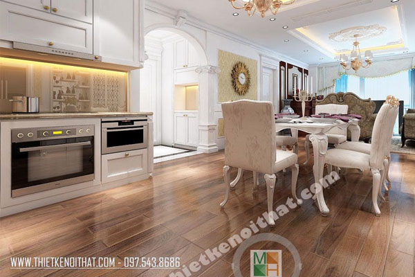 Thiết kế căn hộ chung cư Imperia Garden với phong cách tân cổ điển